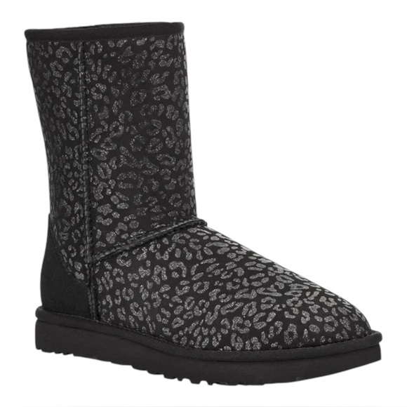 UGG Shoes - UGG Classic Short II Glitter Leopard Boot